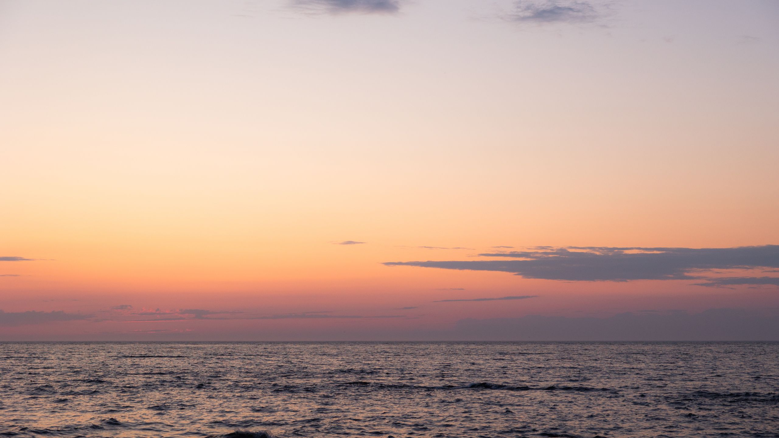 coucher de soleil sur la mer