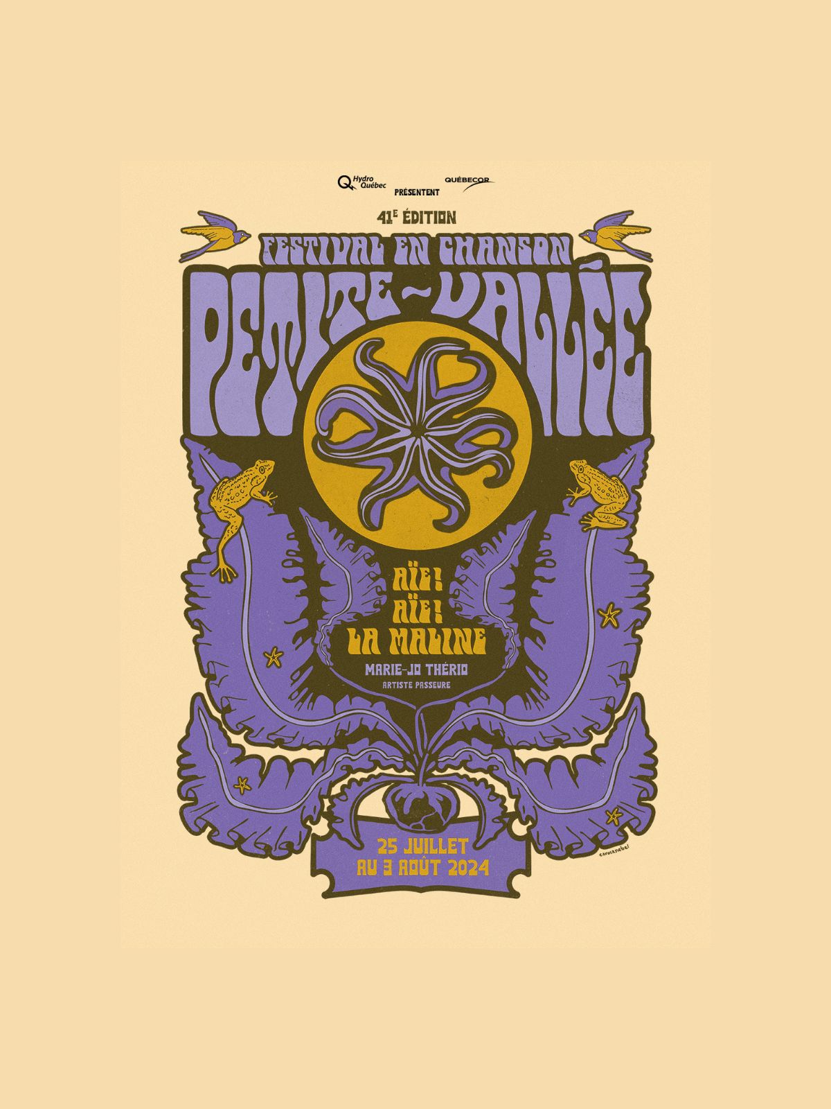 Affiche festival en chanson 2024