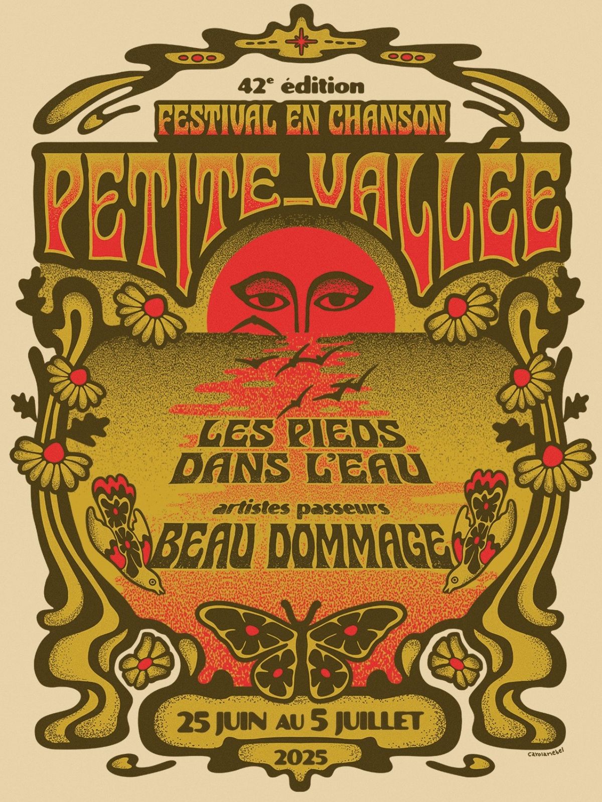 Affiche festival en chanson 2025